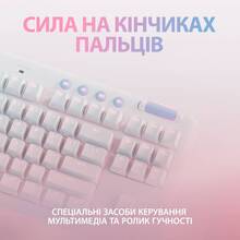 Клавиатура LOGITECH G715 Wireless Gaming UA Tactile White  (920-010465)