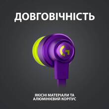 Гарнітура Logitech G333 Gaming Earphones Purple (981-000936)