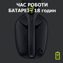 Гарнітура LOGITECH G435 LIGHTSPEED Wireless Gaming BLACK (981-001050)