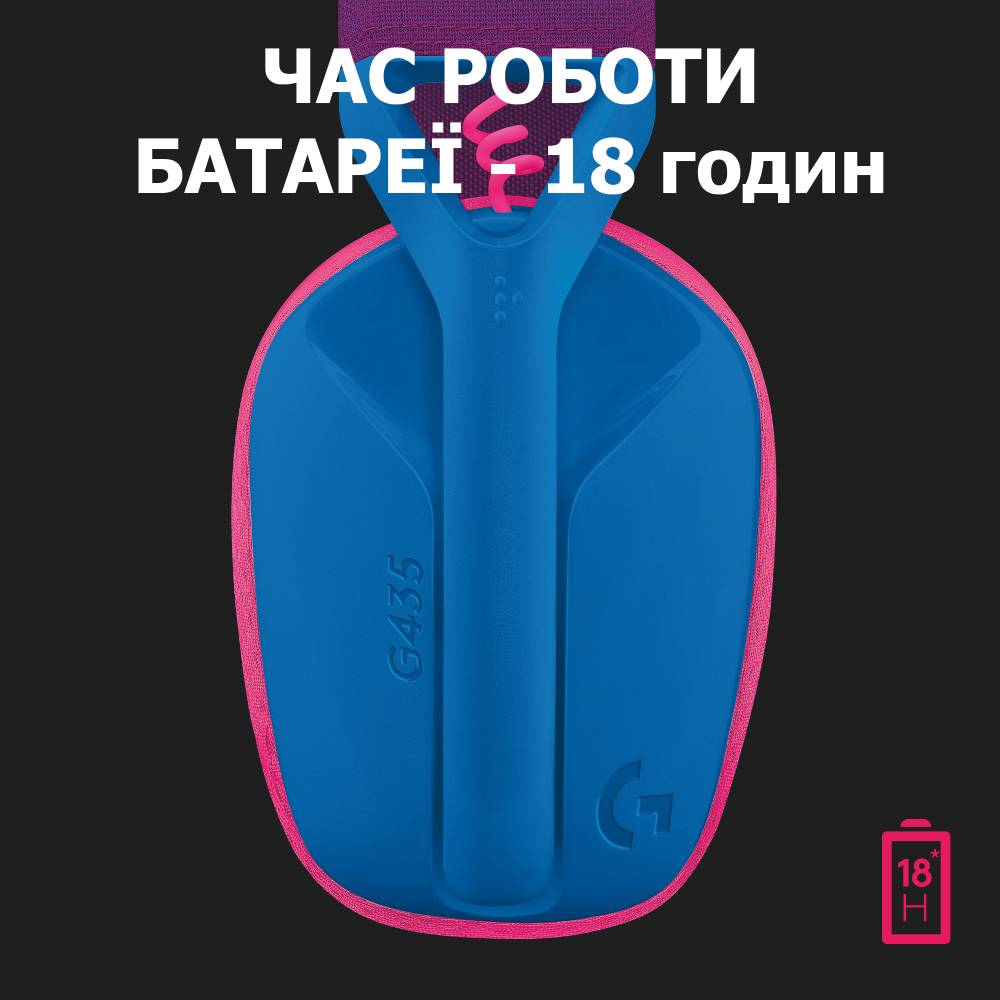 Гарнитура LOGITECH G435 LIGHTSPEED Wireless Gaming BLUE (981-001062) Особенности регулятор громкости