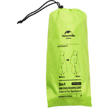 Пончо-дощовик NATUREHIKE 3 в 1 NH17D002-M Green (6927595717967)