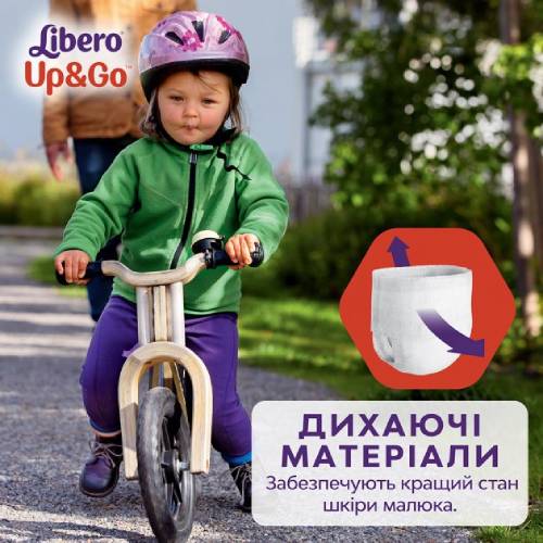 Підгузки-трусики LIBERO Up&Go 6 13-20 кг 54 шт (7322541743004) Для універсально