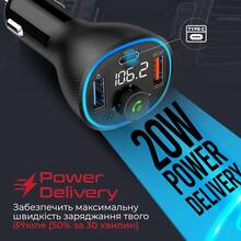 FM-трансмиттер PROMATE PowerTune-38W Black (powertune-38w.black)