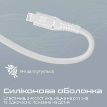 Кабель Promate PowerLine-Ci120 USB-C to Lightning MFi 20W Power Delivery 1.2 м White (powerline-ci120.white)