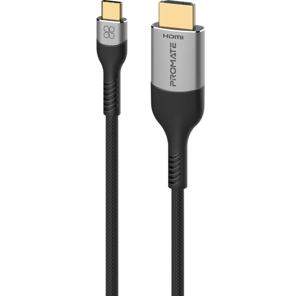 Кабель PROMATE USB Type-C - HDMI 1,8 м (mediacord-8k.grey) Кабель PROMATE USB Type-C - HDMI 1,8 м (mediacord-8k.grey)