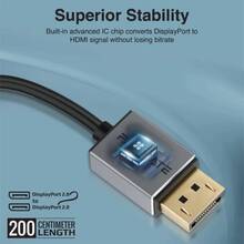 Кабель PROMATE DisplayPort 2.0 2 м (dplink-16k.black)
