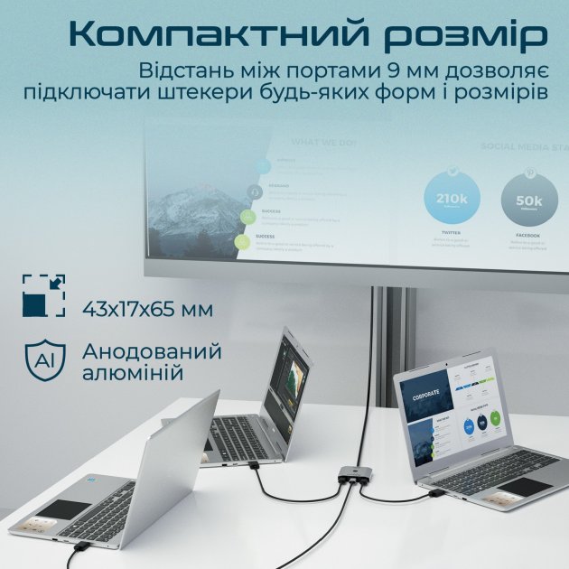 Фото 4 Кабель PROMATE MediaSwitch-H3 4K HDMI - 3хHDMI (mediaswitch-h3.silver)
