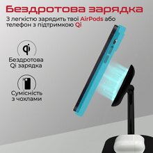 Бездротовий зарядний пристрій PROMATE Synergy Black (synergy.black)