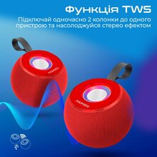 Портативна акустика PROMATE Juggler Red (juggler.red)