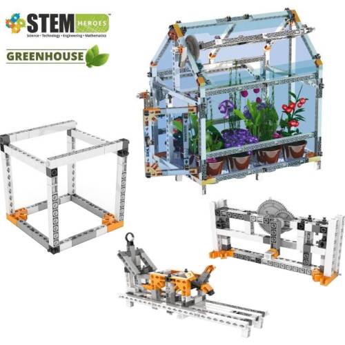 Конструктор ENGINO Stem Ботанічна лабораторія Міні-теплиця (STEM47) Тип класичний