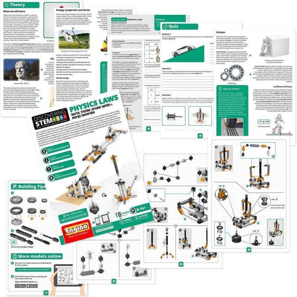 Конструктор ENGINO Stem Закон Ньютона и Наклонные плоскости (STEM902) Для кого универсально