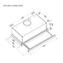 Вытяжка PYRAMIDA ATH 60 S (1150) GWH