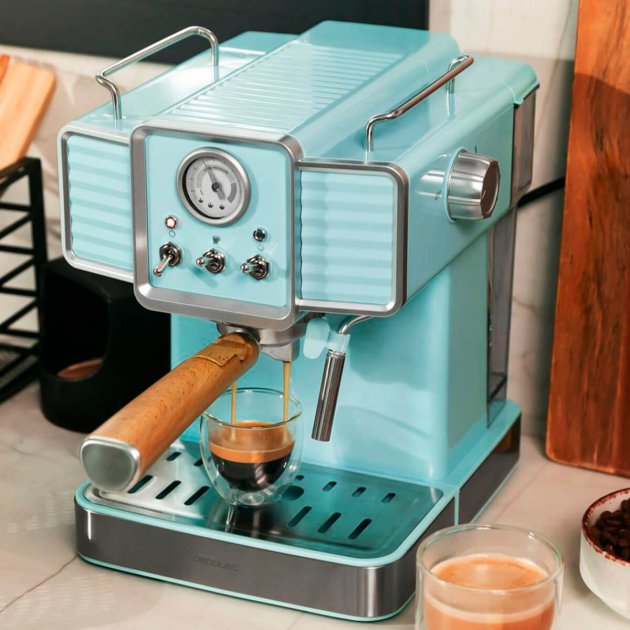 Кофеварка CECOTEC Cumbia Power Espresso 20 Tradizionale Light Blue (CCTC-01628) Давление 20