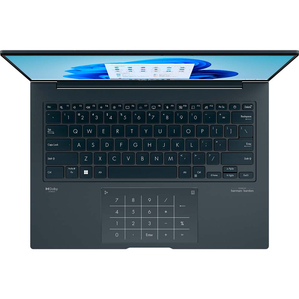 Внешний вид Ноутбук ASUS ZenBook 14X OLED UX3404VC-M9026WS Inkwell Gray (90NB10H1-M00760)