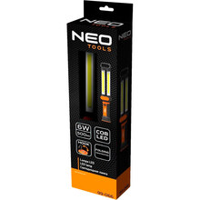 Ліхтар NEO TOOLS 500 люмен 6 Вт USB, 2400 мАг 3.7 Li-ion COB LED IP20 (99-066)
