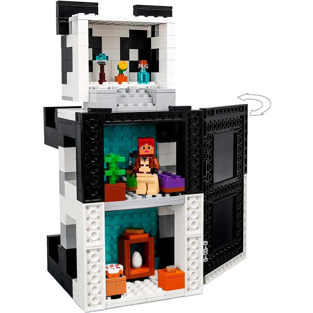 Конструктор LEGO Minecraft Апартаменты панды 553 детали (21245) Тематика строительство