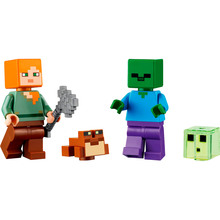 Конструктор LEGO Minecraft Приключения на болоте 65 деталей (21240)