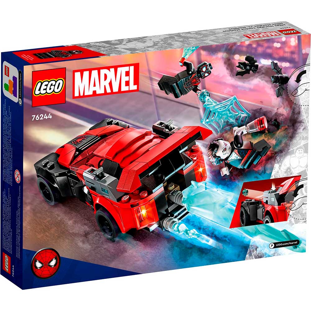 Зовнішній вигляд Конструктор LEGO Super Heroes Майлз Моралес проти Морбіуса 220 деталей (76244)