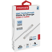 Кабель PROMATE Xcord-CC USB-C - USB-C 1м White (xcord-cc.white)
