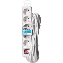 Удлинитель 2E 5XSchuko 5 розеток 5 м 16А White (2E-U05ES15M5)