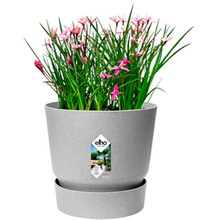 Горшок для растений ELHO Greenville Round 18 см Light granite (493431)