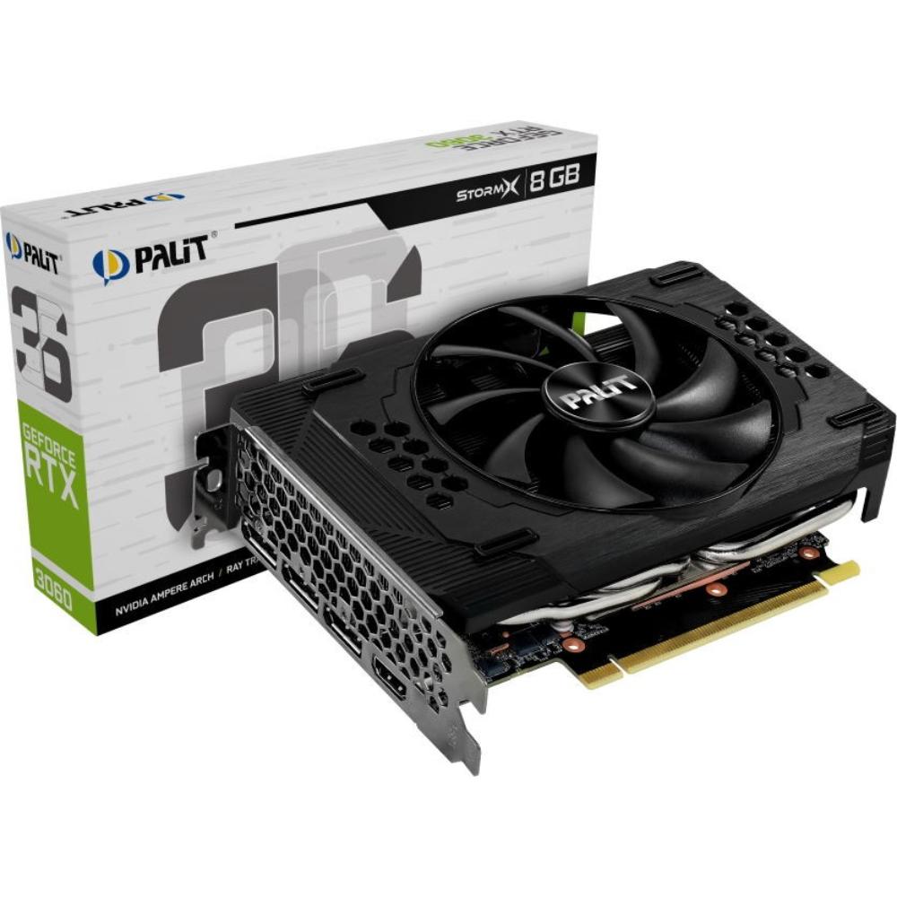 Замовити Відеокарта PALIT GeForce RTX 3060 STORMX 8GB 128Bit 1777/15000MHz (NE63060019P1-190AF)