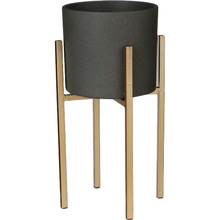 Горщик для рослин EDELMAN Mica Decorations Era 19.5 см 4.1 л Sand Dark Grey (1035848)