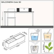 Кашпо Lechuza Balconera Color 80 Белый (15680)