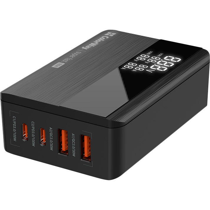 Фото 14 Сетевое зарядное устройство COLORWAY Power Delivery GaN 100W Black (CW-CHS041PD-BK)