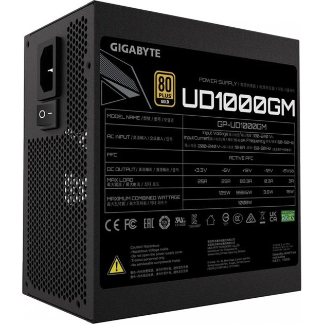 Фото Блок живлення GIGABYTE 1000W UD1000GM