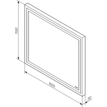 Зеркало AM.PM Gem 80 см с LED-подсветкой (M91AMOX0801WG38)