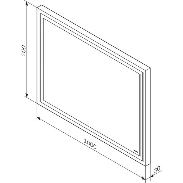 Внешний вид Зеркало AM.PM Gem 100 см с LED-подсветкой (M91AMOX1001WG38)