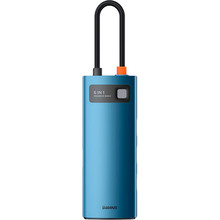 Док-станция BASEUS Metal Gleam Series 6in1 Blue