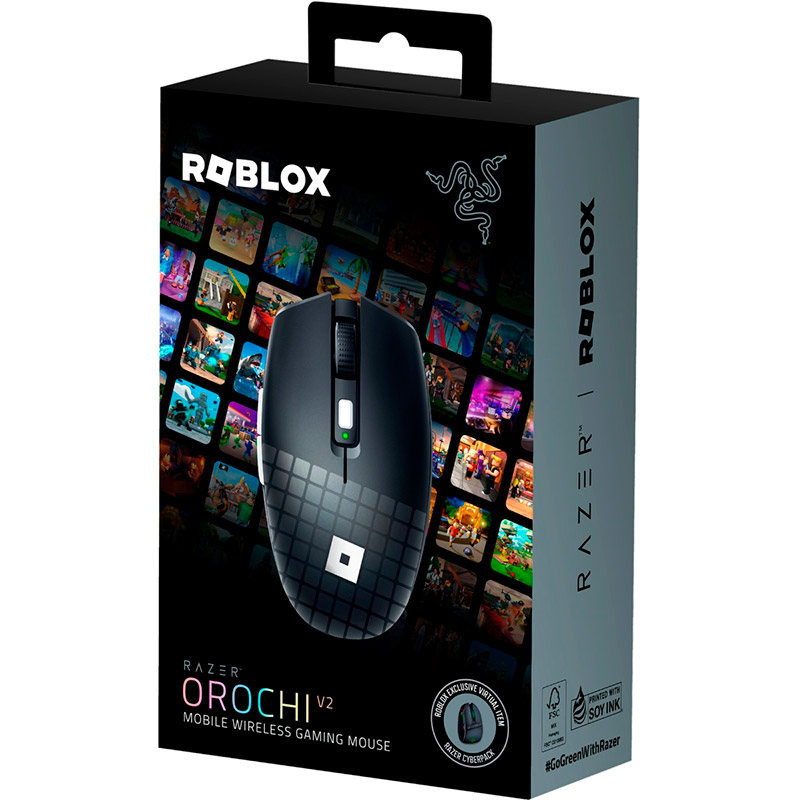 Миша RAZER Orochi V2 Wireless ROBLOX Edition (RZ01-03730600-R3M1) Бездротове підключення Bluetooth + RF