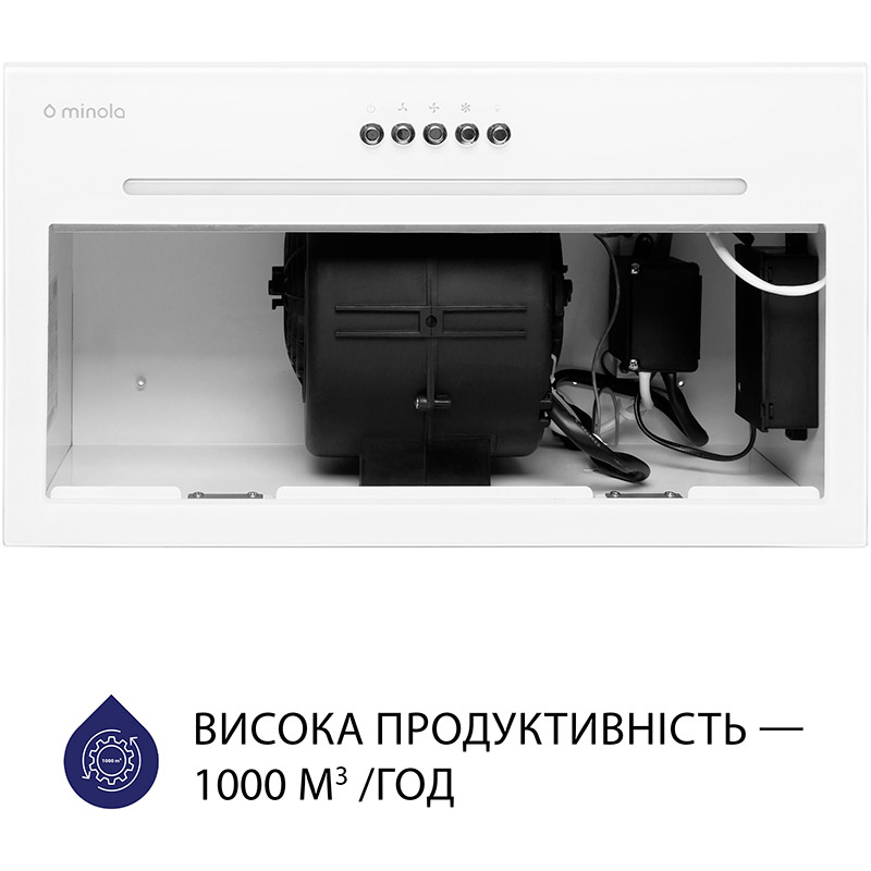 Покупка Витяжка MINOLA HBI 5664 WH GLASS 1000 LED Line