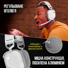 Гарнітура CORSAIR HS80 RGB Wireless White (CA-9011236-EU)