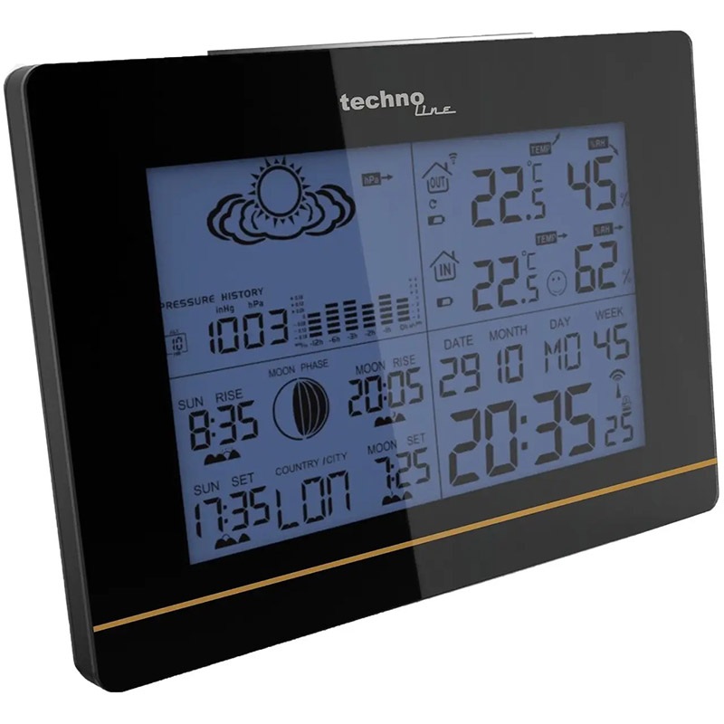 Зовнішній вигляд Метеостанція TECHNOLINE WS6750 Black