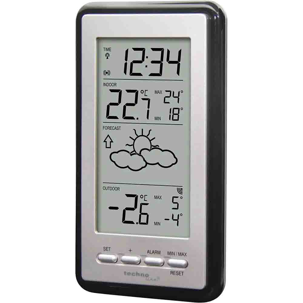 Метеостанция TECHNOLINE WS9130 IT Silver/Black Прогноз погоды символьный
