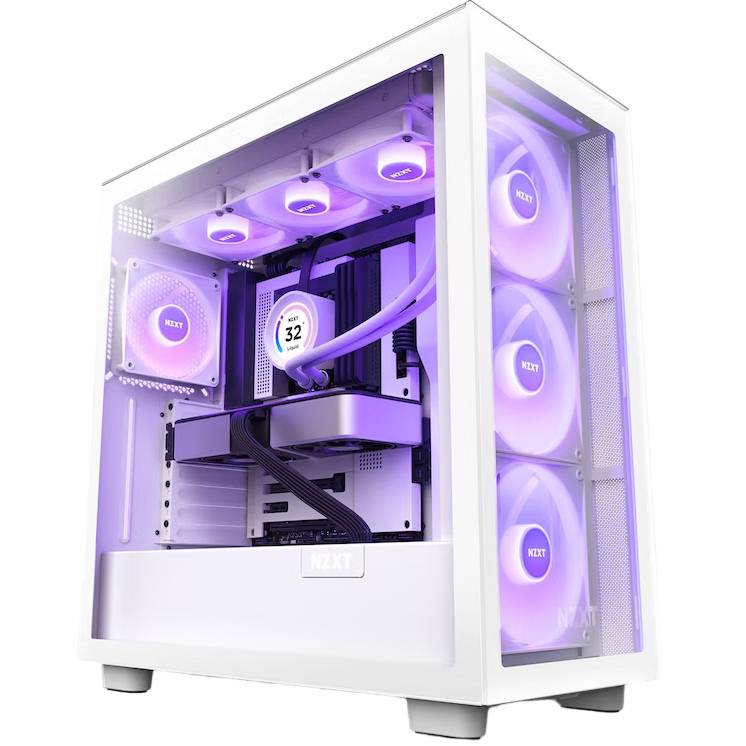 Зовнішній вигляд Система водяного охолодження NZXT Kraken Elite RGB 360mm White (RL-KR36E-W1)