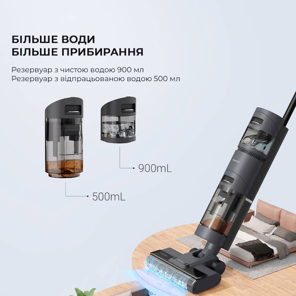 Пылесос DREAME Vacuum Cleaner H12 Тип уборки влажная