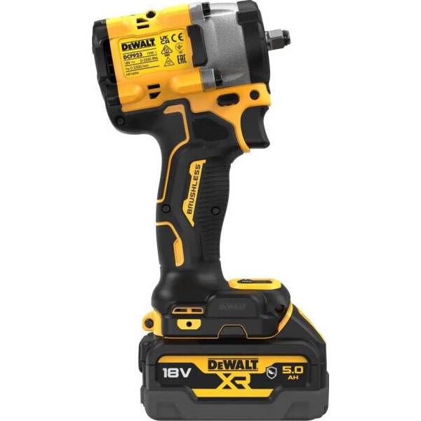 Гайковерт ударный DEWALT XR Li-Ion (DCF923P2G) Емкость аккумулятора, А/ч 5