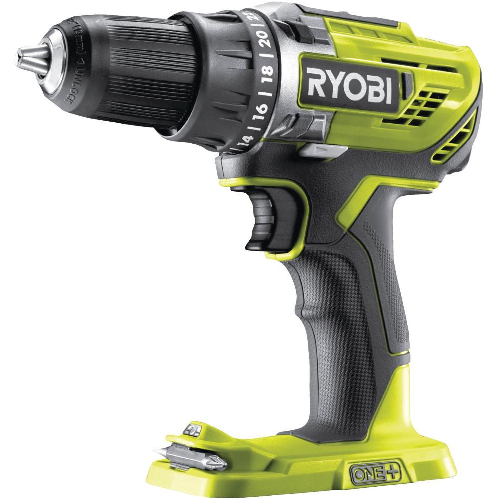 Набор инструментов RYOBI ONE+ R18DDSDS-125T (5133005087) Комплектация Аккумулятор, Дрель-шуруповерт, Зарядное устройство, Набор буров, Набор сверл, Перфоратор