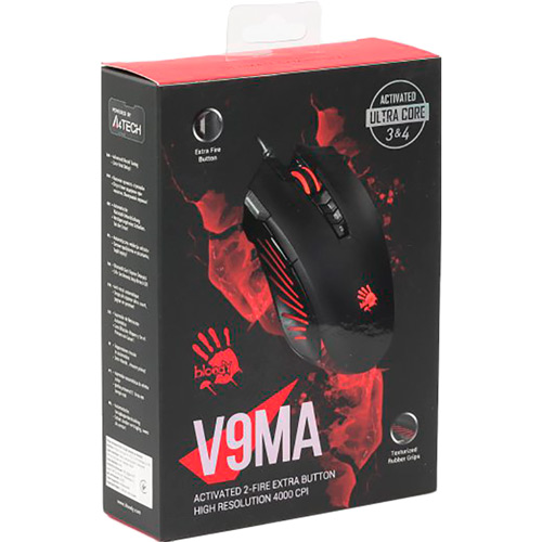 Зовнішній вигляд Миша A4TECH V9MA Bloody Black (4711421945684)