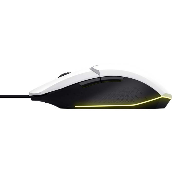 Мышь TRUST GXT 109 FELOX RGB White (25066_TRUST) Разрешение сенсора 6400