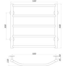 Полотенцесушитель UNIO LT EL 500-500-5