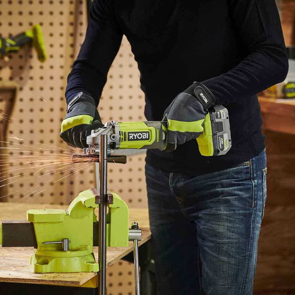 Кутова шліфувальна машина RYOBI ONE+ RAG18125-0 без АКБ і ЗУ (5133005403) Напруга акумулятора 18