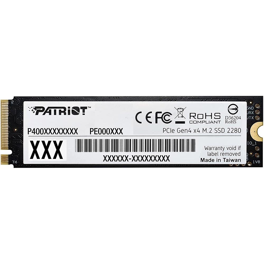 SSD накопичувач PATRIOT M.2 1TB PCIe 4.0 P400 LITE (P400LP1KGM28H) Ємність 1 Тб