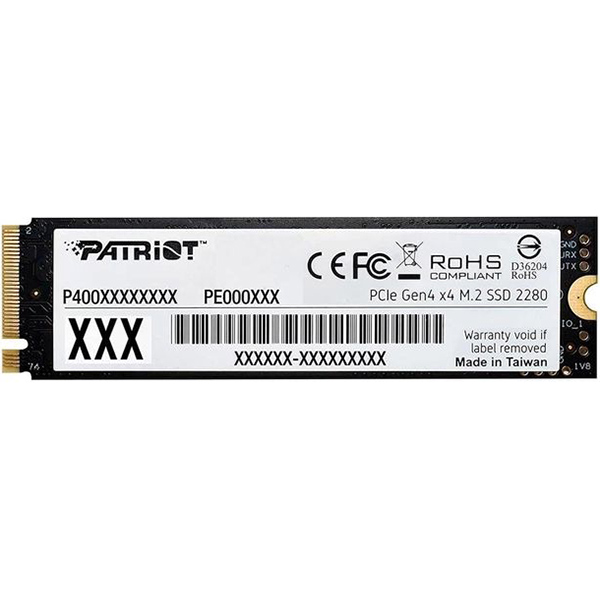 SSD накопичувач PATRIOT M.2 2TB PCIe 4.0 P400 LITE (P400LP2KGM28H) Ємність 2 Тб