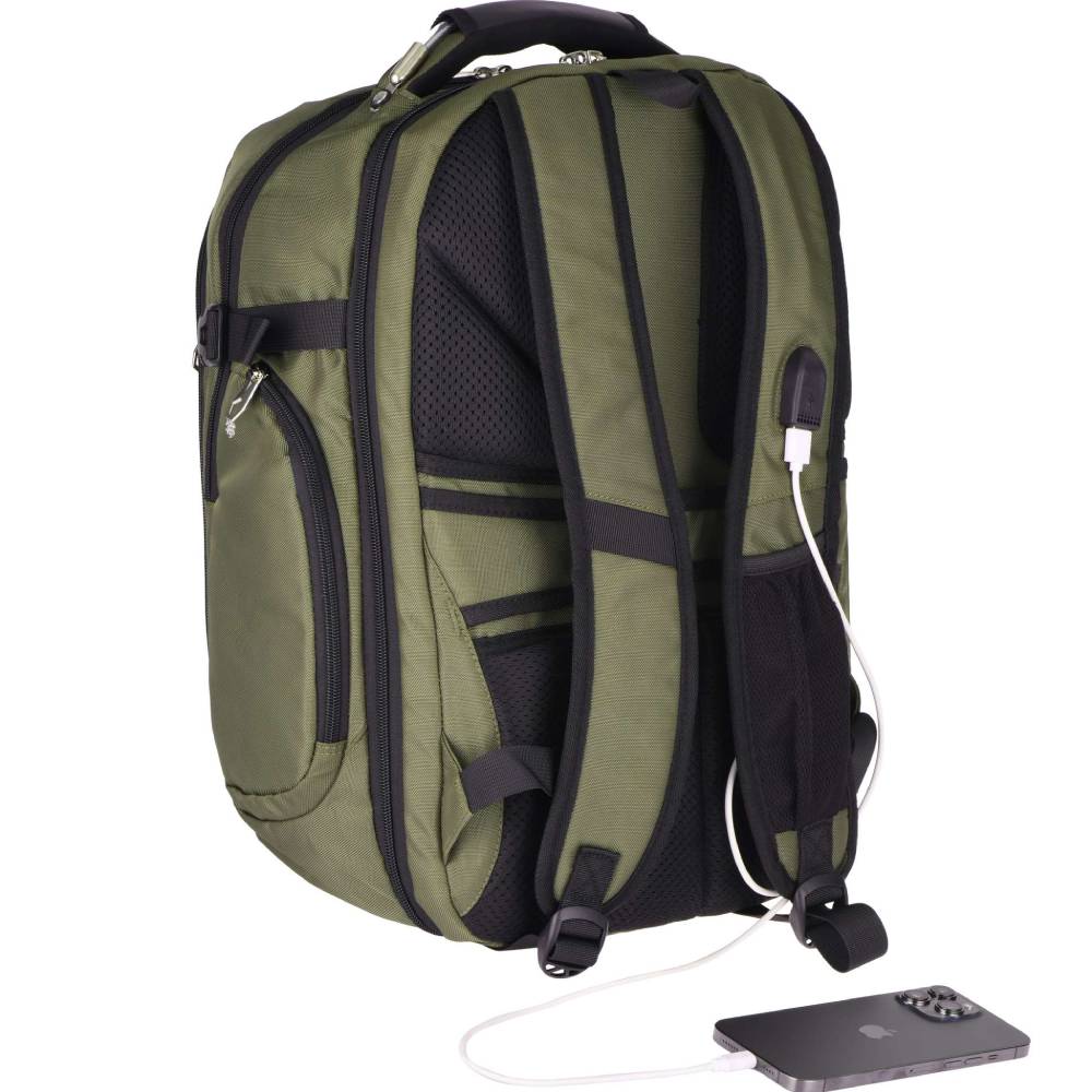 Рюкзак 2E Ultimate SmartPack 30L Green (2E-BPT6416OG) Материал полиэстер