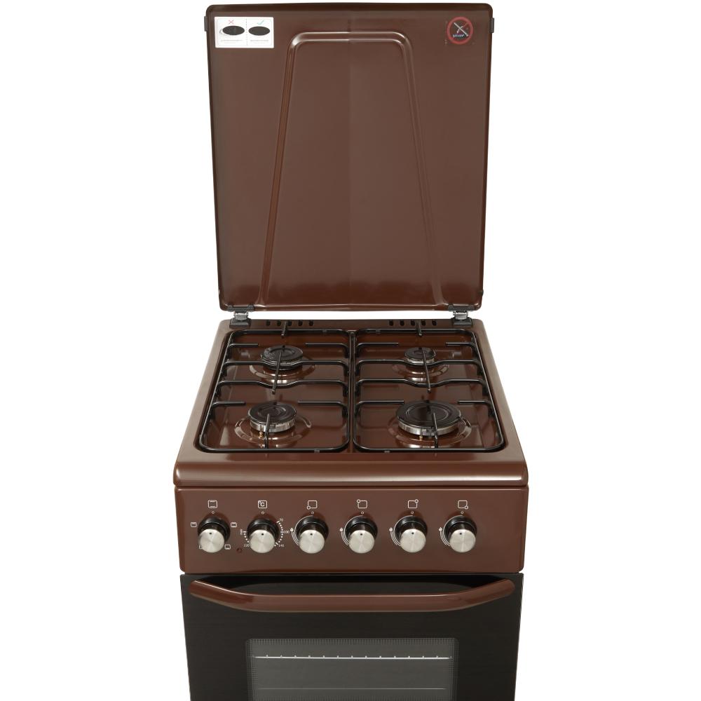 Плита комбінована ELEYUS KRONO 5003 EF BR Покриття варильної поверхні емаль